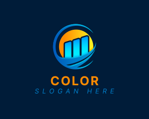 Gradient Business Graph Logo