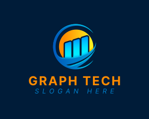 Graph - Gradient Business Graph logo design