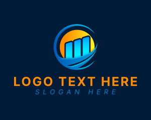 Gradient - Gradient Business Graph logo design