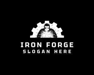 Forge - Industrial Metal Welding Gear logo design