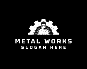 Metal - Industrial Metal Welding Gear logo design