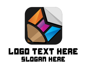 Mobile Application - Multicolor Pencil Tab logo design