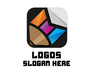 Mobile Application - Multicolor Pencil Tab logo design