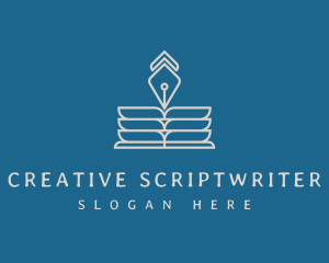 Scriptwriter - Journal Book Pen logo design