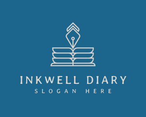 Diary - Journal Book Pen logo design