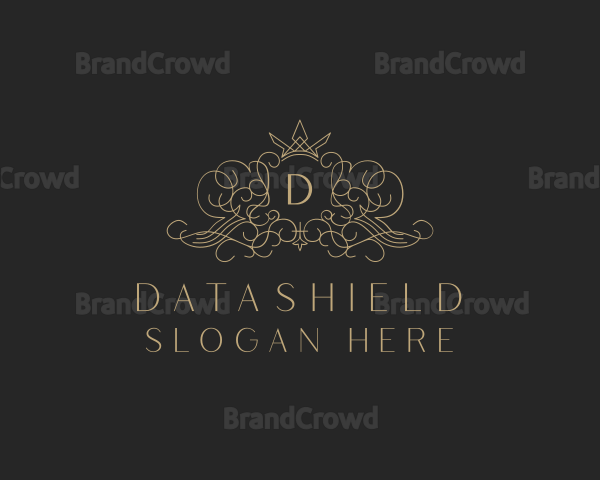 Ornamental Crown Decorative Boutique Logo