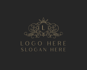 Ornamental Crown Decorative Boutique Logo