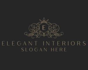 Ornamental Crown Decorative Boutique logo design