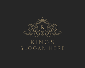 Ornamental Crown Decorative Boutique logo design