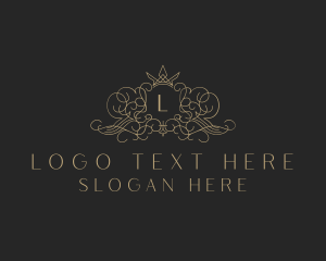 Jewelry Store - Ornamental Crown Decorative Boutique logo design