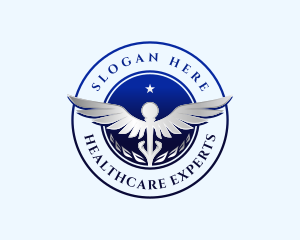 Medical Caduceus Healthcare logo design