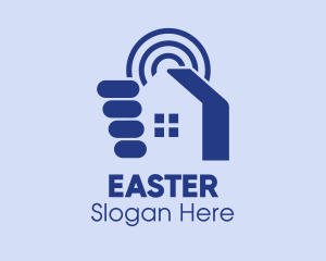 Internet Provider - House Hunting Signal logo design