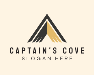 Captain - Pyramid Wings Letter A logo design