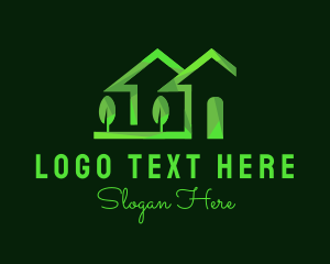 Residential - Green House Realty logo design