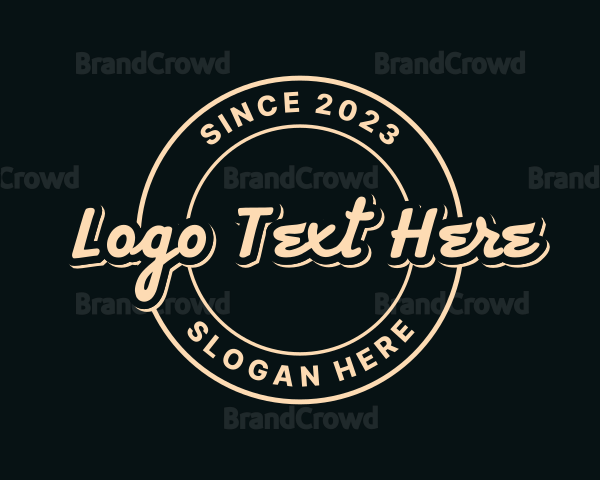 Round Script Business Logo