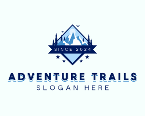 Travel Adventure Mountain logo design