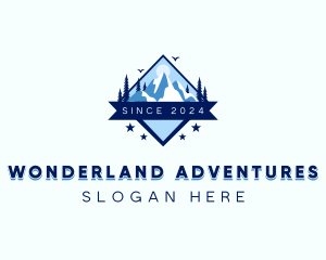 Travel Adventure Mountain logo design