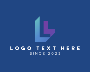 Application - Mobile Application Letter L logo design