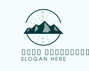 Mountaineering - Hipster Mountain Alpine logo design