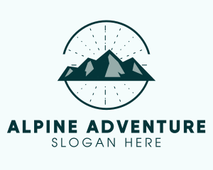 Alpine - Hipster Mountain Alpine logo design