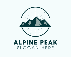 Alpine - Hipster Mountain Alpine logo design