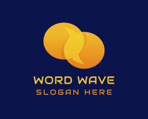 Message - Yellow Messaging App logo design