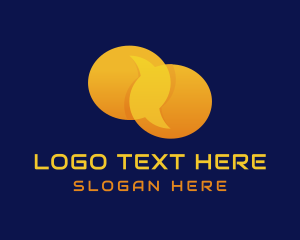 Conversation - Yellow Messaging App logo design