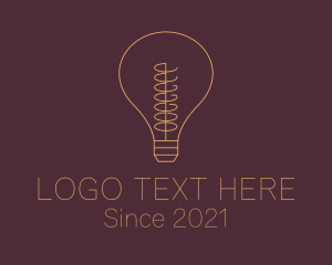 Invention - Yellow Energy Bulb logo design
