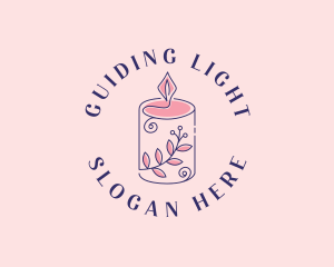 Botanical Scented Candle logo design