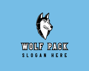 Angry Wolf Hound logo design