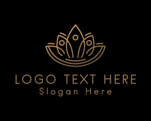 Gold - Golden Lotus Wellness logo design