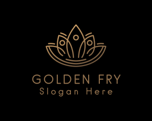 Golden Lotus Wellness logo design