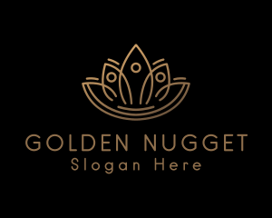 Golden Lotus Wellness logo design