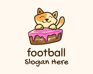 Cat Cake Slice Logo