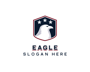 Patriotic American Eagle logo design