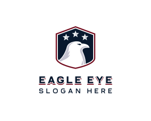 Patriotic American Eagle logo design