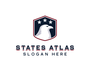 Patriotic American Eagle logo design