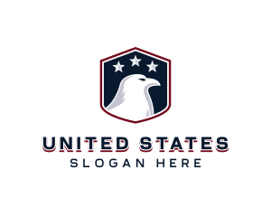 Patriotic American Eagle logo design