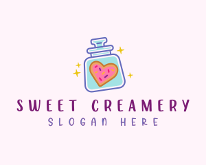 Heart Cookie Jar logo design