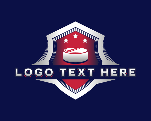 Puck - Hockey Puck Shield logo design