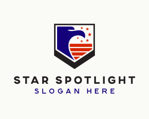 Eagle Shield Patriotic logo design