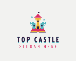 Castle Book Learning logo design