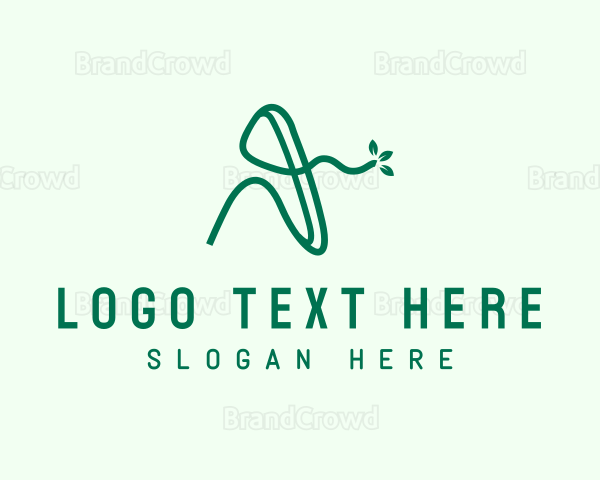 Elegant Eco Letter A Logo