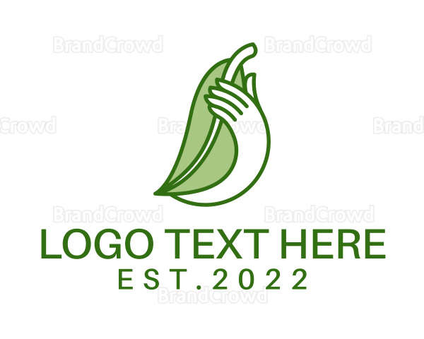 Gardener Hand Planting Logo