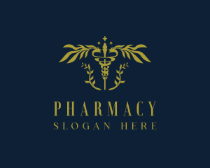 Caduceus Pharmacy Healthcare logo design