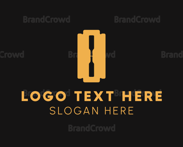 Bottle Razor Blade Logo