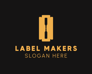 Label - Bottle Razor Blade logo design