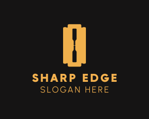 Blade - Bottle Razor Blade logo design