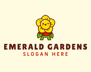 Flower Garden Petals logo design