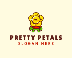 Flower Garden Petals logo design